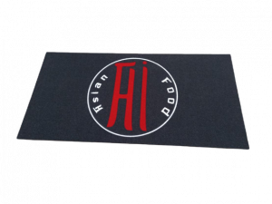 zerbino personalizzato ristoranti, tappeti personalizzati online su misura