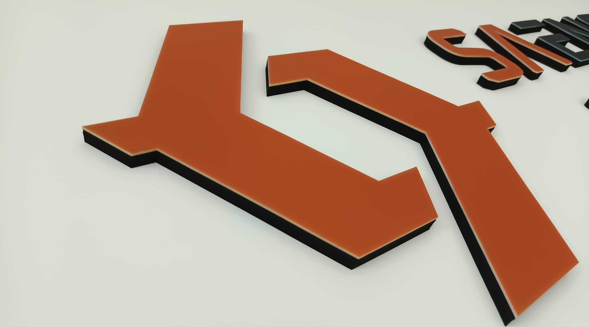 Scritte 3D, scritte decorative e lettere in MDF stampato